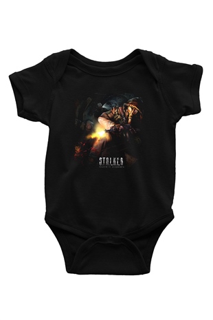 S.T.A.L.K.E.R. Siyah Bebek Body - Zıbın
