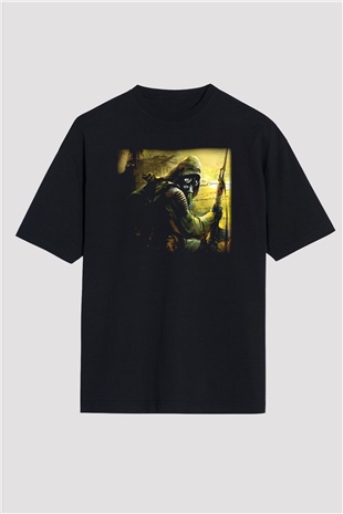 S.T.A.L.K.E.R. Siyah Unisex Oversize Tişört T-Shirt