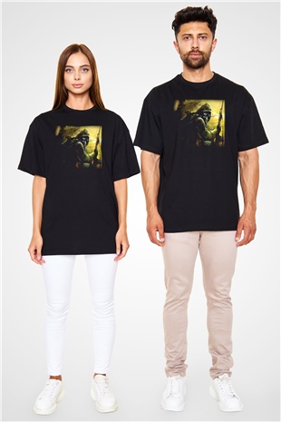 S.T.A.L.K.E.R. Siyah Unisex Oversize Tişört T-Shirt