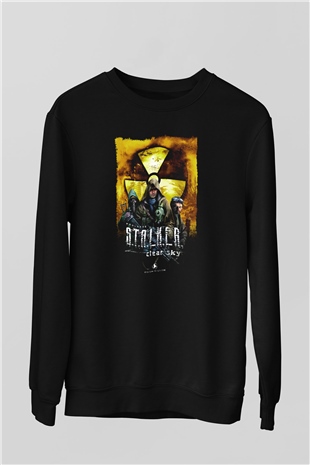 S.T.A.L.K.E.R. Siyah Unisex Sweatshirt