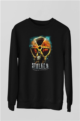 S.T.A.L.K.E.R. Siyah Unisex Sweatshirt