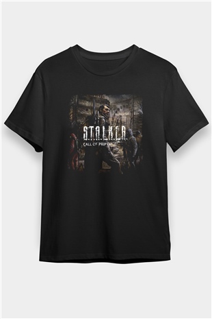 S.T.A.L.K.E.R. Siyah Unisex Tişört T-Shirt
