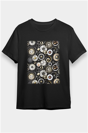 Saatçi Siyah Unisex Tişört T-Shirt - TişörtFabrikası