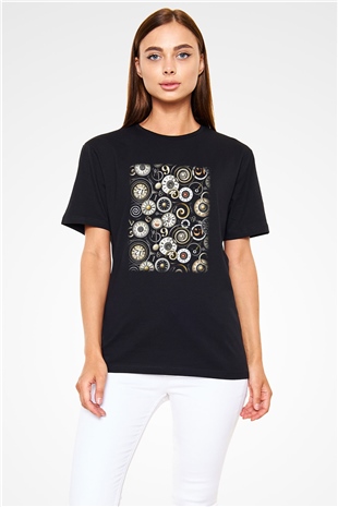 Saatçi Siyah Unisex Tişört T-Shirt - TişörtFabrikası