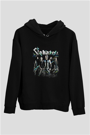 Sabaton Siyah Unisex Kapşonlu Sweatshirt