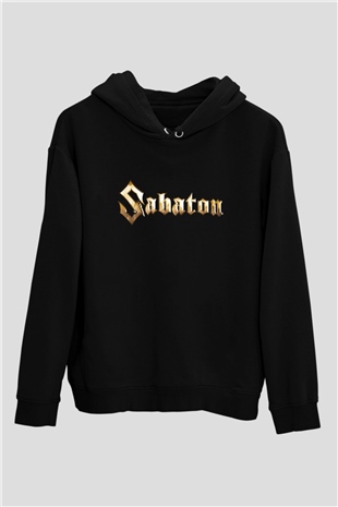 Sabaton Siyah Unisex Kapşonlu Sweatshirt