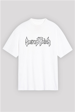 Sacred Reich Beyaz Unisex Oversize Tişört T-Shirt