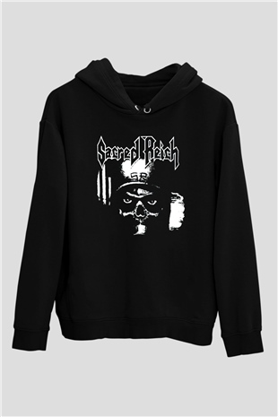 Sacred Reich Siyah Unisex Kapüşonlu Sweatshirt