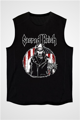 Sacred Reich Siyah Unisex Kolsuz Tişört