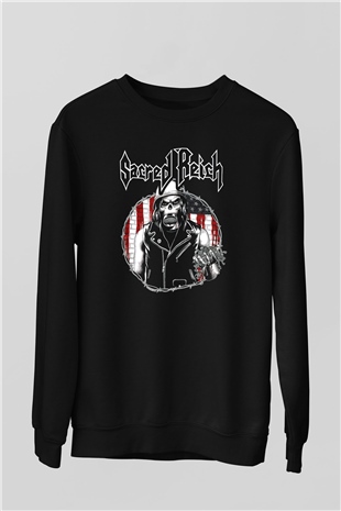Sacred Reich Siyah Unisex Sweatshirt