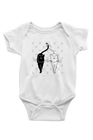 Sailor Moon Baskılı Beyaz Unisex Bebek Body - Zıbın