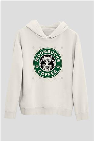 Sailor Moon Baskılı Beyaz Unisex Hoodie