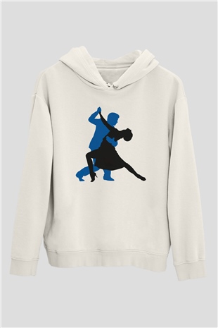 Salsa Beyaz Unisex Kapşonlu Sweatshirt