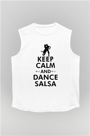Salsa Beyaz Unisex Kolsuz Tişört