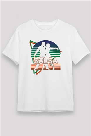 Salsa Beyaz Unisex Tişört T-Shirt - TişörtFabrikası