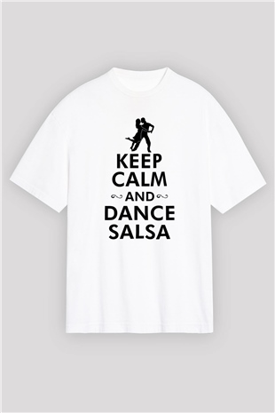 Salsa Beyaz Oversize Tişört Oversize T-shirt - TişörtFabrikası