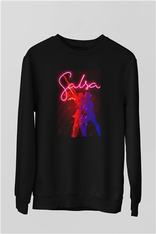 Salsa Siyah Unisex Sweatshirt