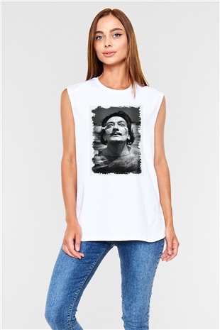 Salvador Dali Beyaz Unisex Kolsuz Tişört
