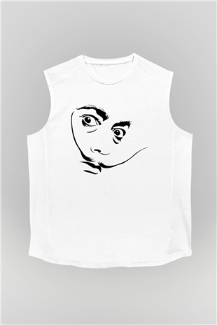 Salvador Dali Beyaz Unisex Kolsuz Tişört