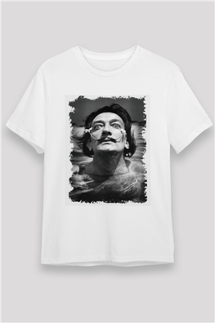 Salvador Dali Beyaz Unisex Tişört T-Shirt - TişörtFabrikası
