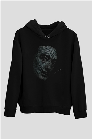 Salvador Dali Siyah Unisex Hoodie