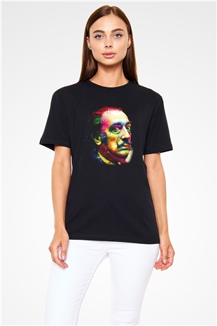 Salvador Dali Siyah Unisex Tişört T-Shirt - TişörtFabrikası
