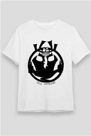 Samurai Jack Beyaz Unisex Tişört T-Shirt