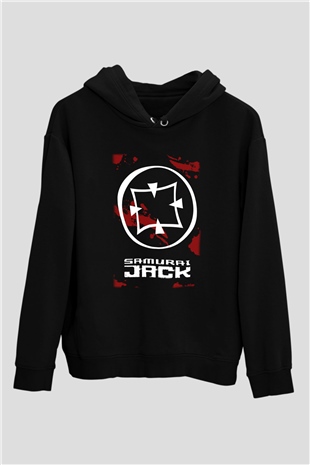 Samurai Jack Siyah Unisex Hoodie