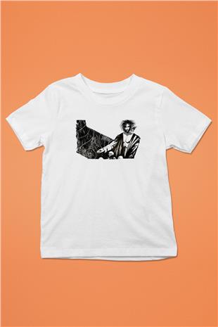 Sandman Baskılı Beyaz Unisex Beyaz Çocuk Tişört - Tshirt
