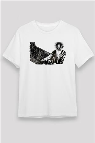 Sandman Unisex Baskılı Beyaz Tişört - Tshirt