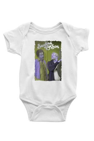 Sanford and Son Beyaz Bebek Body - Zıbın