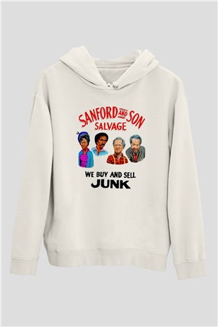 Sanford and Son Beyaz Unisex Hoodie