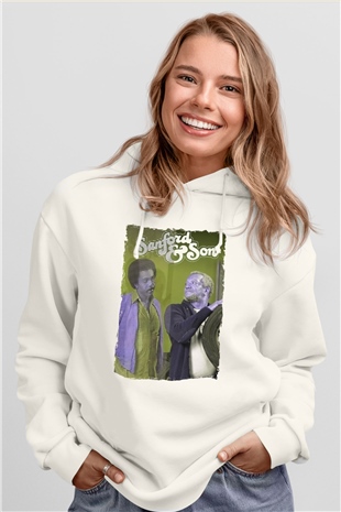 Sanford and Son Beyaz Unisex Hoodie
