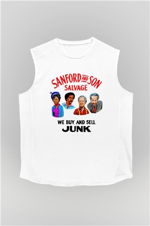 Sanford and Son Beyaz Unisex Kolsuz Tişört