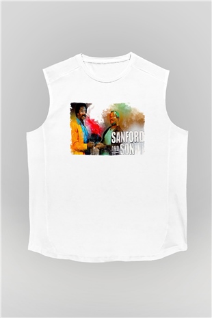 Sanford and Son Beyaz Unisex Kolsuz Tişört