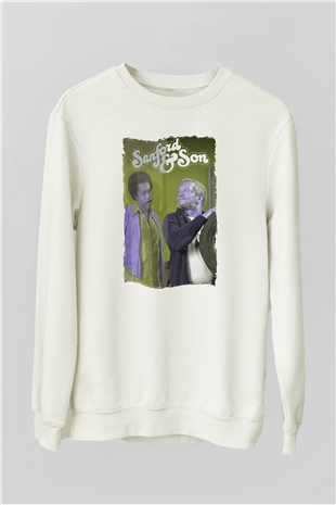 Sanford and Son Beyaz Unisex Sweatshirt