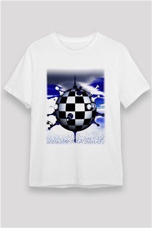 Satranç Beyaz Unisex Tişört T-Shirt - TişörtFabrikası