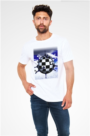 Satranç Beyaz Unisex Tişört T-Shirt - TişörtFabrikası