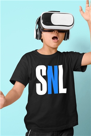 Saturday Night Live Siyah Unisex  Çocuk Tişört