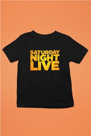 Saturday Night Live Siyah Unisex  Çocuk Tişört