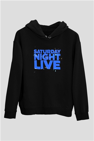 Saturday Night Live Siyah Unisex Hoodie