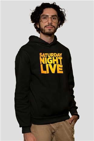 Saturday Night Live Siyah Unisex Hoodie