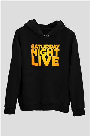 Saturday Night Live Siyah Unisex Hoodie