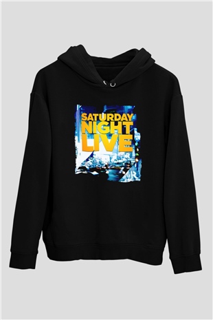 Saturday Night Live Siyah Unisex Hoodie