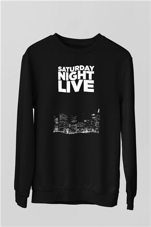 Saturday Night Live Siyah Unisex Sweatshirt