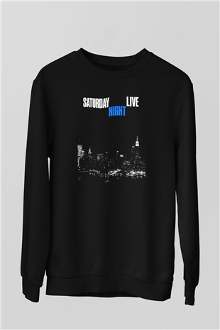 Saturday Night Live Siyah Unisex Sweatshirt