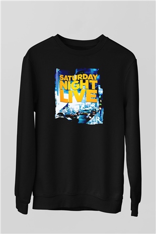 Saturday Night Live Siyah Unisex  Sweatshirt