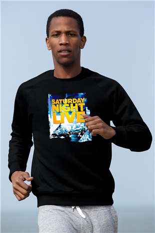 Saturday Night Live Siyah Unisex  Sweatshirt