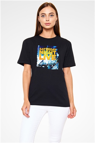 Saturday Night Live Siyah Unisex Tişört