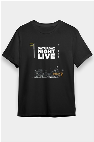 Saturday Night Live Siyah Unisex Tişört